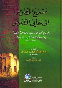 Meşraül Husus ila Meanin Nusus En Nusus fi Tahkikt Ruril Mahsus-مشرع الخصوص إلى معاني النصوص وهو كتاب النصوص في تحقيق الطور المخ